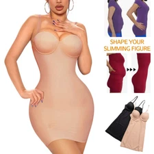 Women Full Slip Dress Shapewear  Bodysuit Body Shaper for Under Dresses