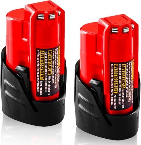 2Pack 3.0Ah For MILWAUKEE 48-11-2401 12V Lithium Ion Battery 48-11-2420 - Picture 2 of 11