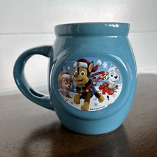 PAW PATROL BLUE MUG DOGS Rescue Heroes 2019 Christmas Snow Chocolate Coffee Tea