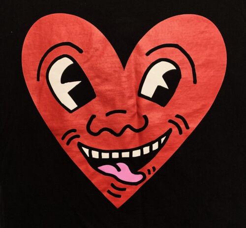 T-Shirt XL "Keith Haring" Signature Art Print T-Shirt