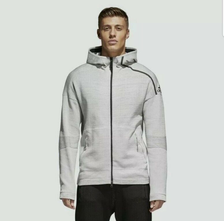Adidas Z.N.E Prime HD Men's Full Zip Track Jacket Light Grey Adidas Z.N.E Prime HD Men's Full Zip Track Jacket Light Grey