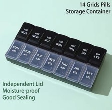 14 Grids Pills Container Storage Tablets