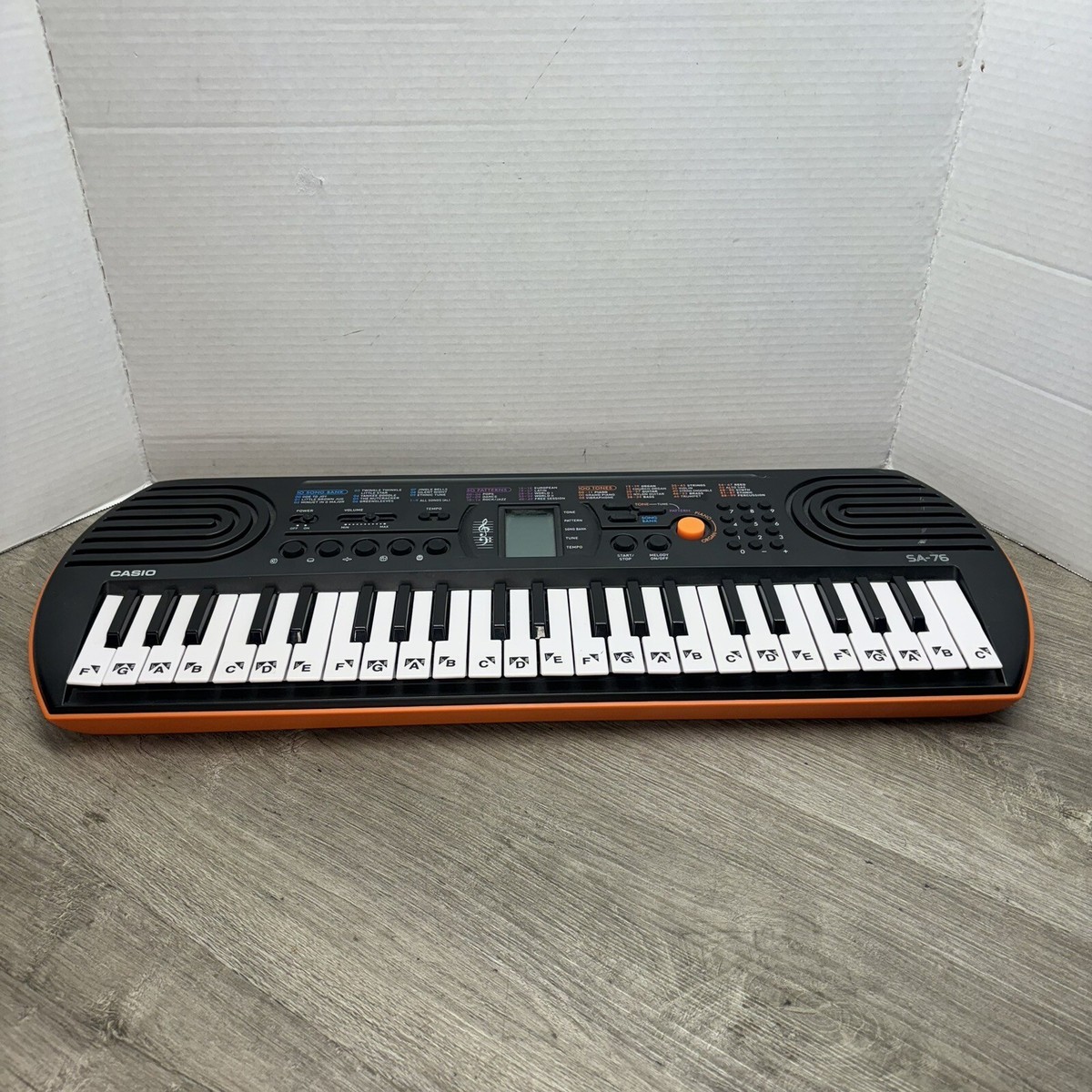 Casio SA-76 Portable Electric Piano Music Keyboard *MISSING BATTERY COVER*