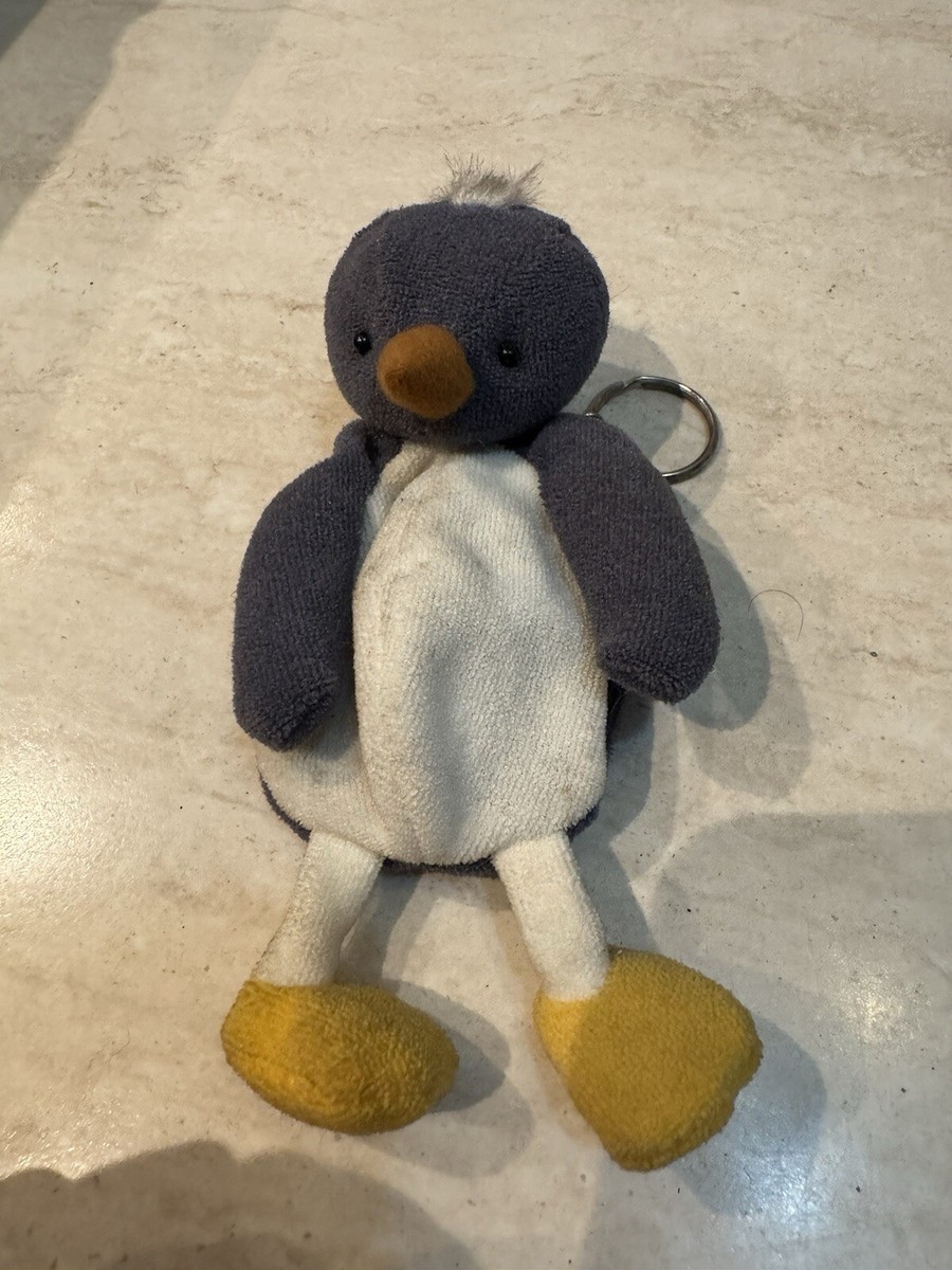 Portachiavi Kawaii a Forma di Pinguino con Luce LED e
