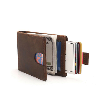 Slim Wallets For Men Bifold Mens Wallet With Removable Money Clip RFID Blocking