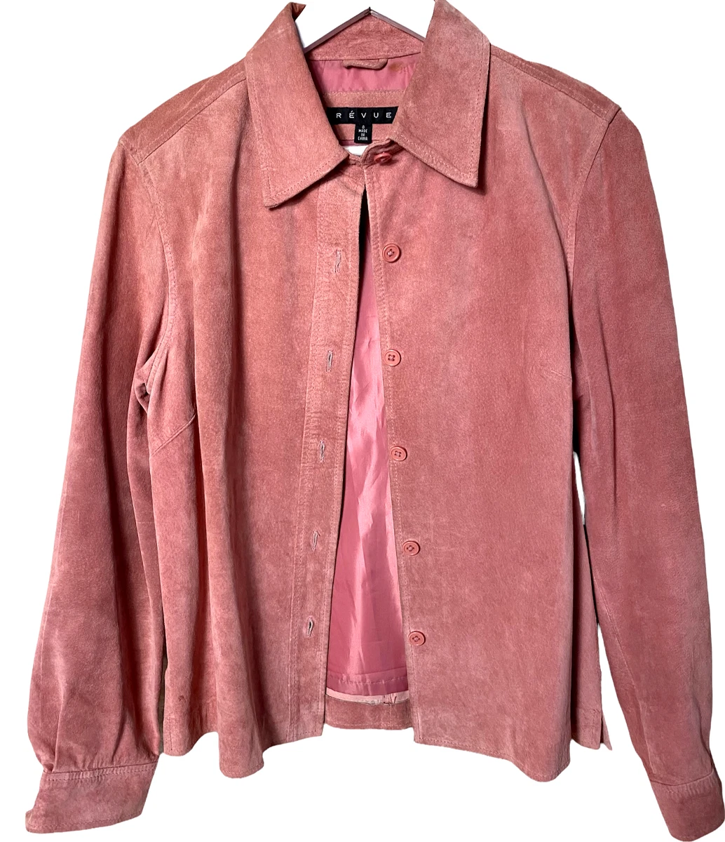 Pink clearance suede shirt