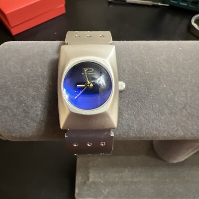 Selenium Time Design Watch Women Silver Tone Domed Crystal New Battery