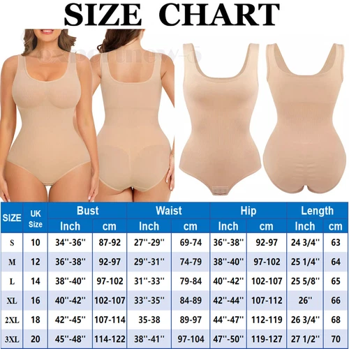 Women Seamless Full Body Shaper Shapewear Firm Tummy Control Slimming Bodysuit - Picture 19 of 28