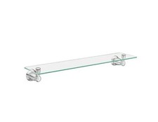 MOEN Banbury 25 in. Wall-Mount Clear Glass Shelf in Chrome Finish Y2690CH (READ)