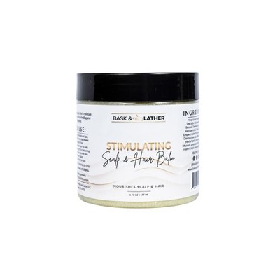Bask & Lather Scalp Hair Balm Growth Mango Shea 6oz