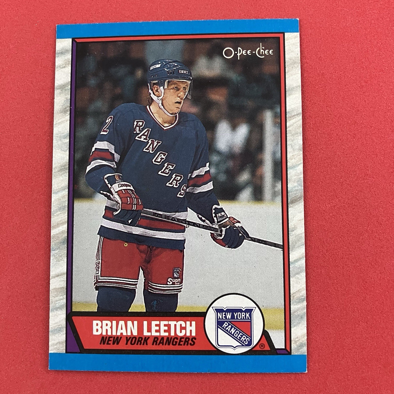 Brian Leetch 1989-90 O-Pee-Chee Rookie Card #136 NHL New York Rangers
