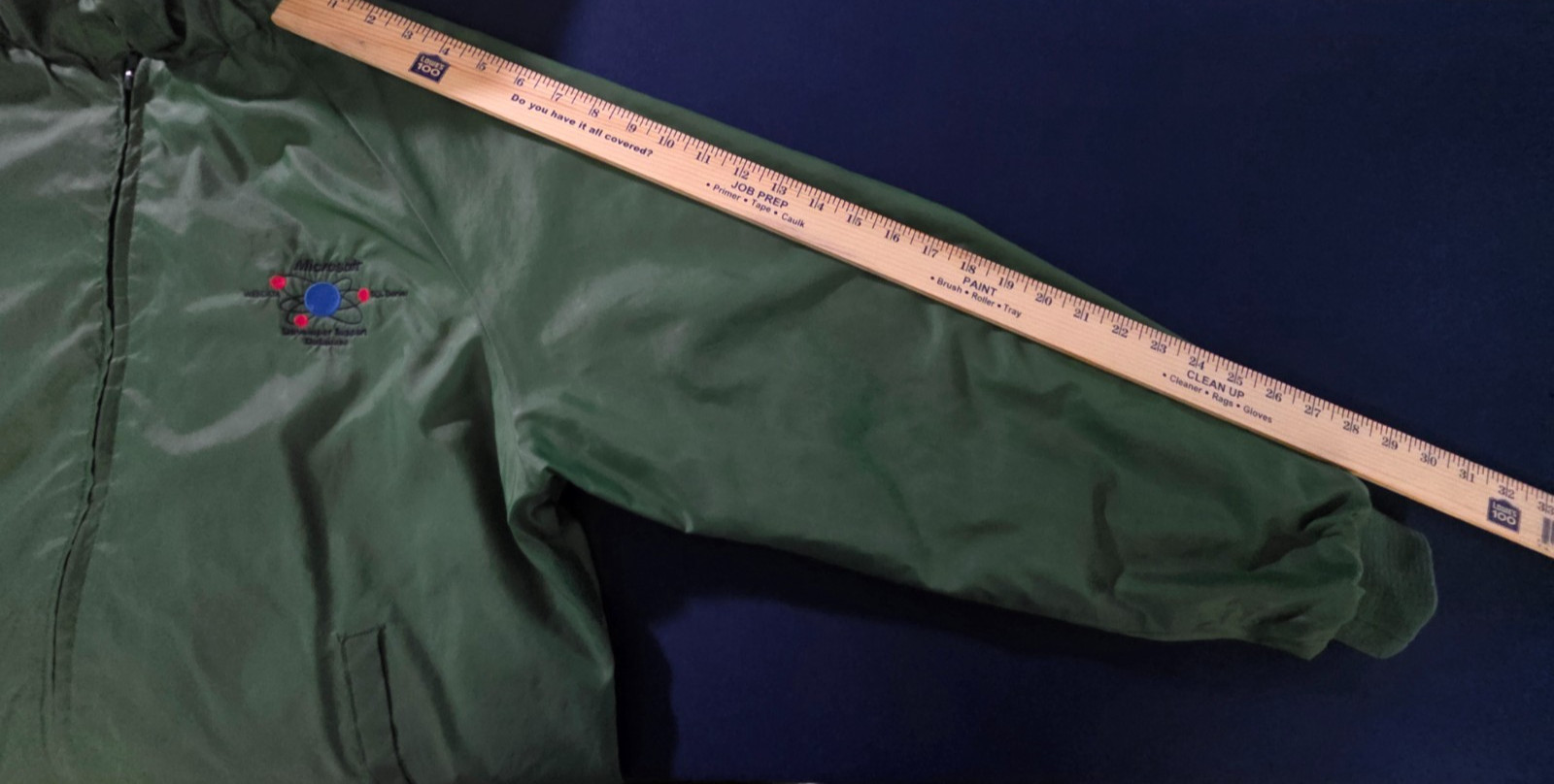 VTG Microsoft Developer Support Jacket Large Gree… - image 10