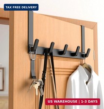 Over The Door Hooks Hanger, Heavy Duty Rack for Winter Coat, Fits 1 3/4" Doors,