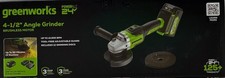 Amoladora angular Greenworks 24V sin escobillas inalámbrica, 4-1/2", batería 4AH, cargador 2A