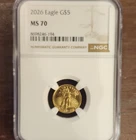 U.S. Mint American Eagle Gold $5 2026 1/10 oz NGC MS 70 Coin
