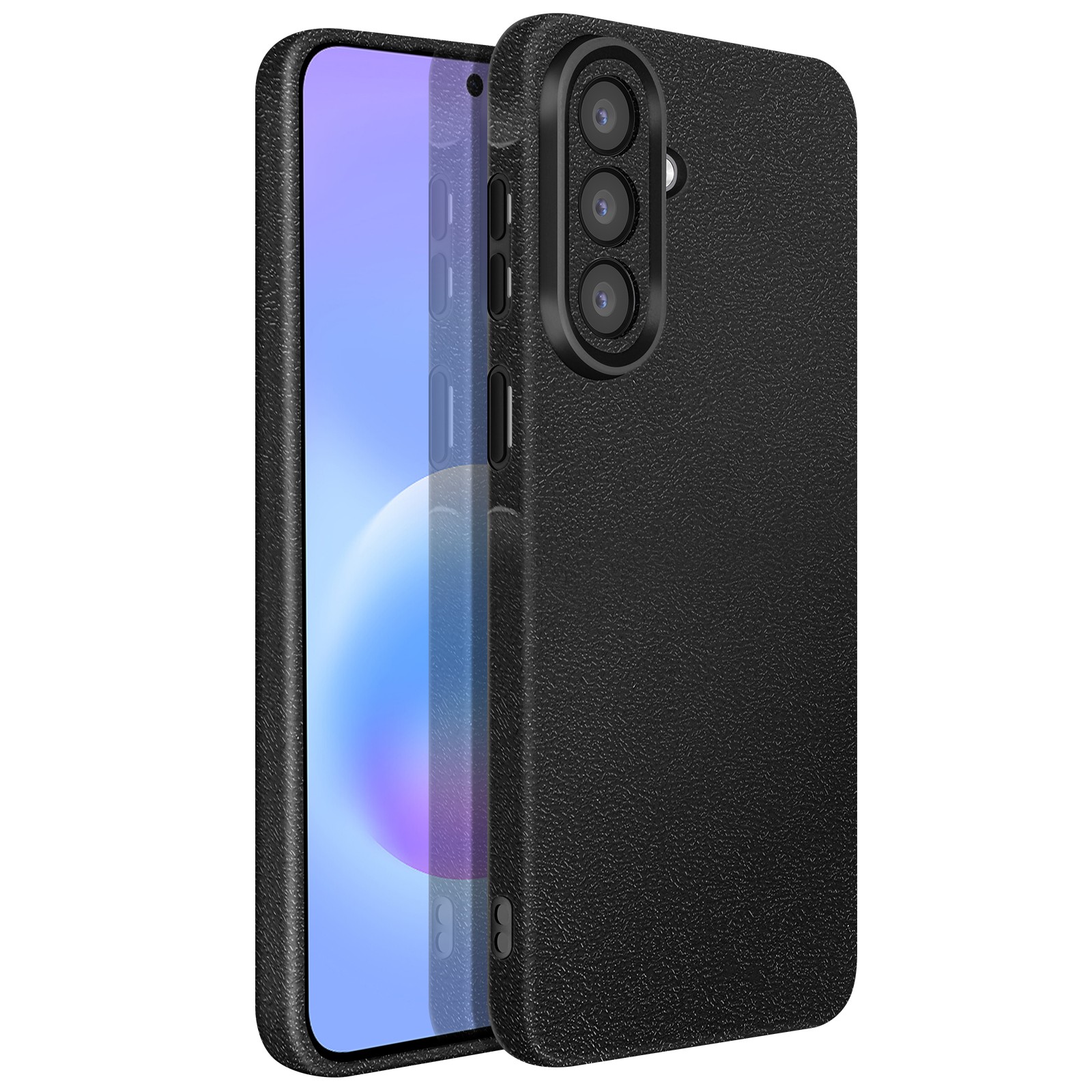 Finies les chutes avec la coque silicone Avizar antidérapante pour Galaxy A57 noire