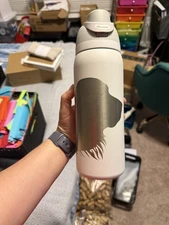 Custom Engraved Owala 32 Oz Golden Retriever Silhouette