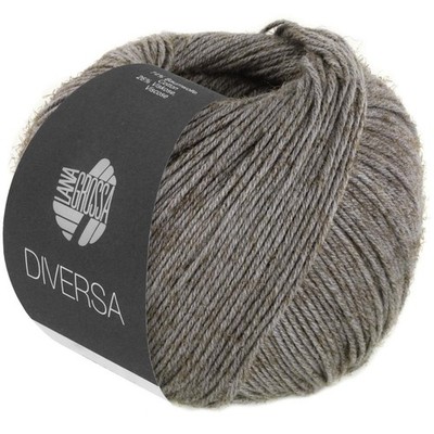 Wolle Kreativ! Lana Grossa - Diversa Fb. 15 dunkelgrau 50 g