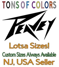 Peavy Amps Die Cut Vinyl Decal Electric Guitar Rock Music Heavy Metal Legendary
