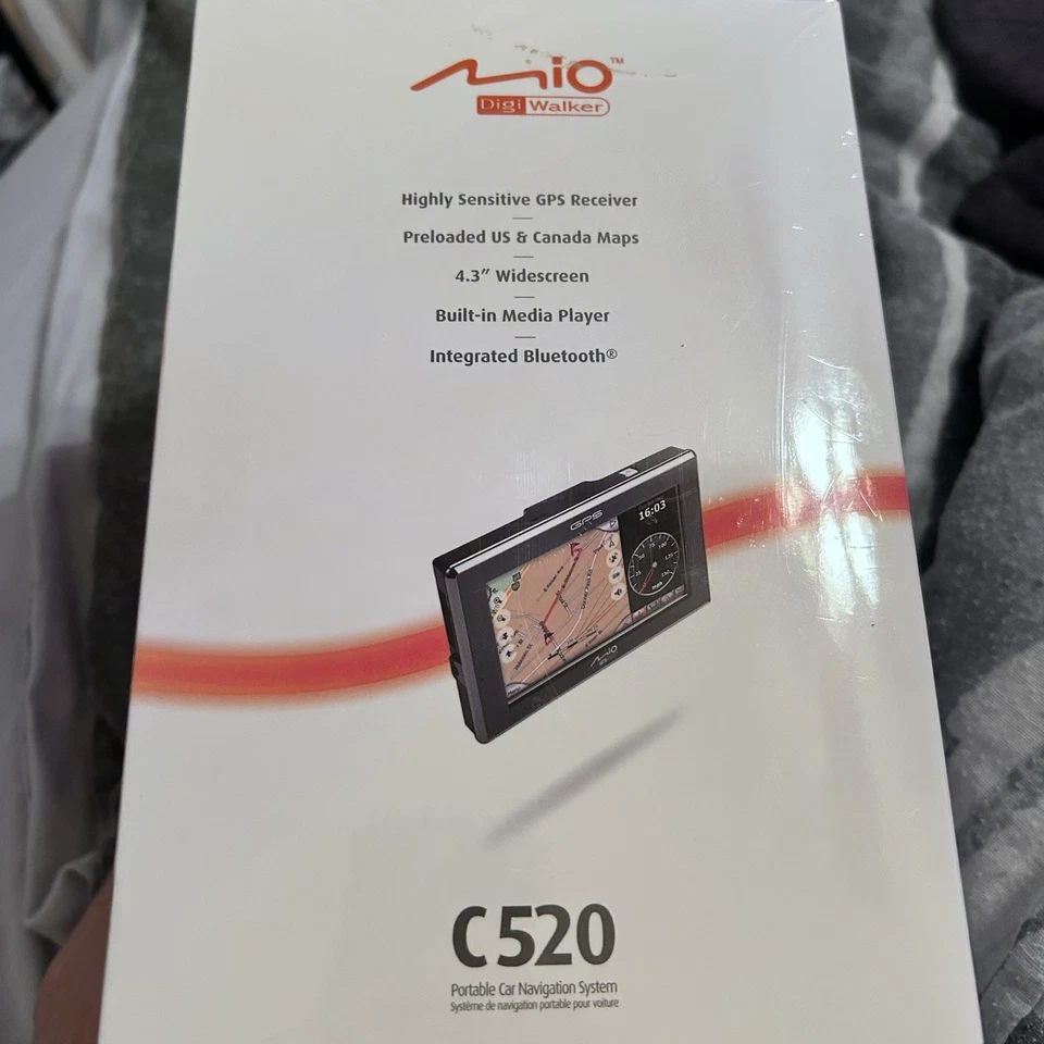 Mio DigiWalker C520 Widescreen GPS Digital Multimedia Player 4.3” Sealed New - Image 4 of 4