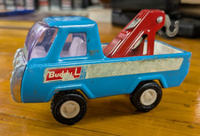 Vintage Buddy L Tow Truck Wrecker Blue and Red
