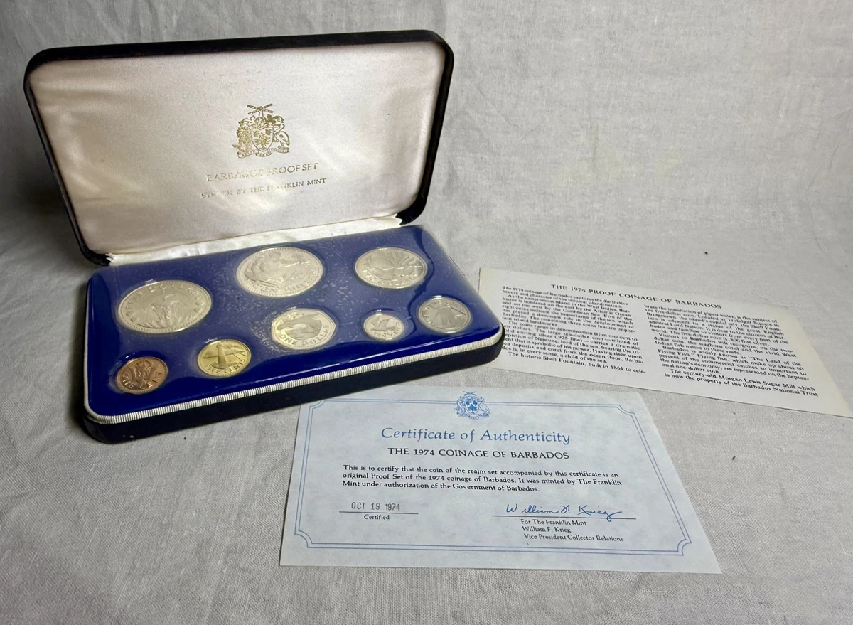 Silver 1974 Barbadian Coins for sale | eBay
