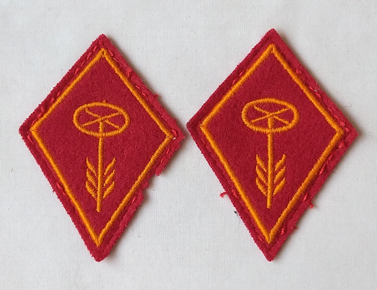 Swiss Army Vintage Collar Tabs Patches Lot Switzerland Military Uniform Insignia