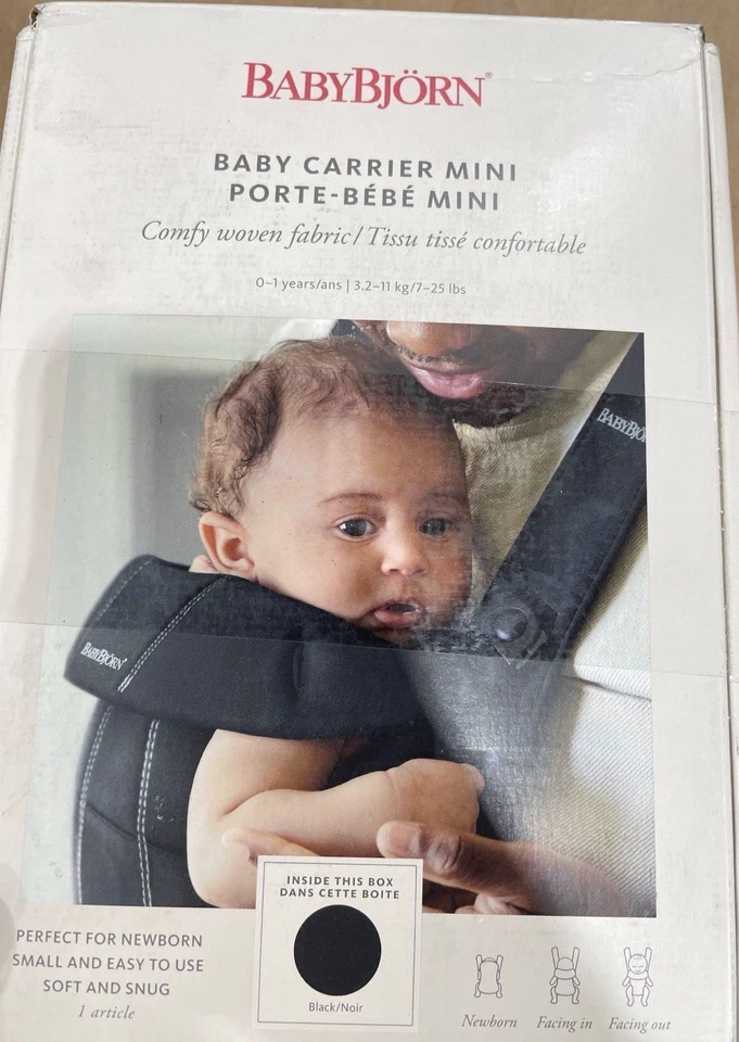 Детская переноска BabyBjörn One Air - черная (5206431) - Изображение 2 из 2