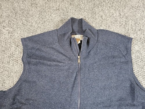 Gilet Duluth Trading Co. uomo 2XL blu leggero full zip tasche profonde casual - Foto 4 di 8