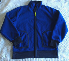 Old Navy 8 Medium Boys Fleece Jacket EUC fall winter Blue M Full Zip