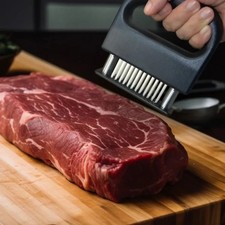 Image of 48-Blade Stainless Steel Meat Tenderizer for Beef Steak Chicken Kitchen Tool