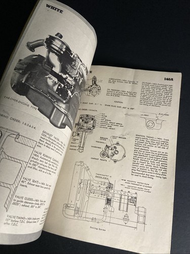 The New Thompson Repair & Tune-Up Manual Heavy Duty HD-1 Autocar Mack White '48 - Picture 9 of 12