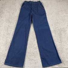 Vintage 70s Orange Tab Levis RARE Wide Leg Womens 2 Bareback Elastic Back Waist