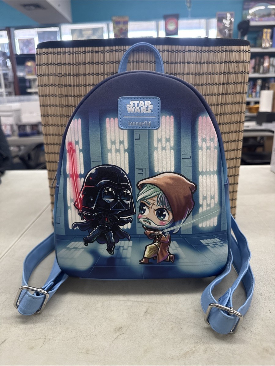darth vader loungefly mini backpack Star Wars Cosplay Mini-Backpack setting the scene for one of the most fearsome sights in all the galaxythe Death Star Brand New Loungefly Star Wars