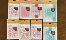 Lot 8 CUTTLEBUG Embossing Folder Sets Floral Dot Swirl Ann Griffin