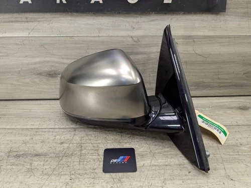 15-19 OEM BMW F16 X6 Right Passenger Side Mirror Heated Auto Dip SHADOW GLOSS