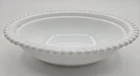 Vintage Indiana Glass White Milk Hen on Nest BOTTOM ONLY Beaded Edge Bowl