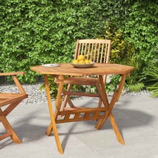 Outdoor Patio Wooden Folding Garden Dining Bistro Table Solid Acacia Wood Tables