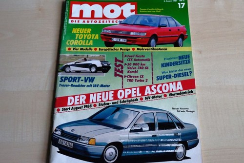 3) MOT 17/1987 - Wirklich gut? Volvo 740 GL Kat - BMW 5.0 V12 Motor mit 300PS se