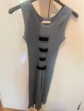 RRP€1050 JW ANDERSON Loewe Blue Sparkly Dress UK8 Xs S