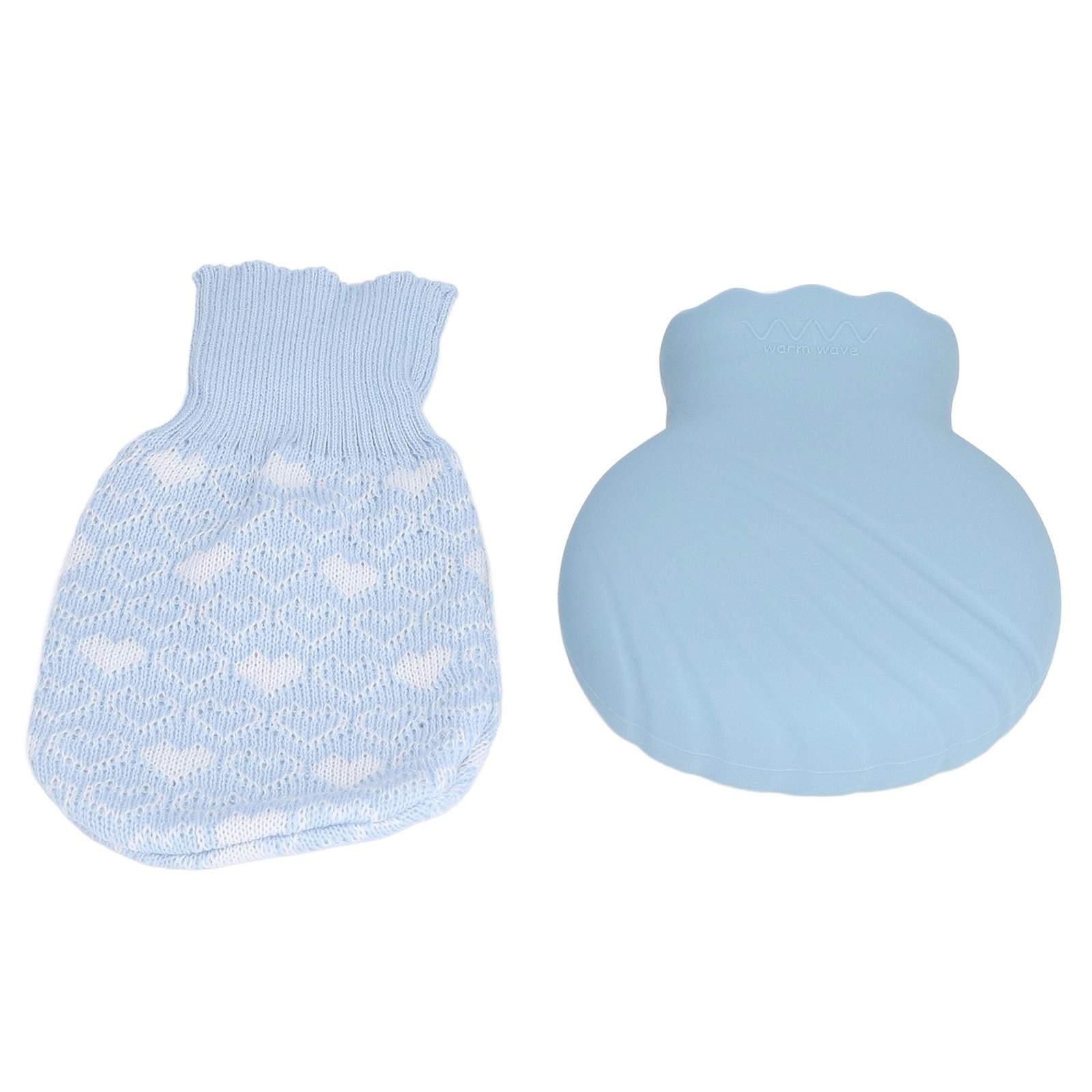 ✿ Hot Water Bottle Bag Explosionproof Silicone Hot Water Bottle With Knit Cover
