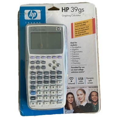 HP Hewlett Packard 39gs Graphing Calculator With Cover NOS - Read Description