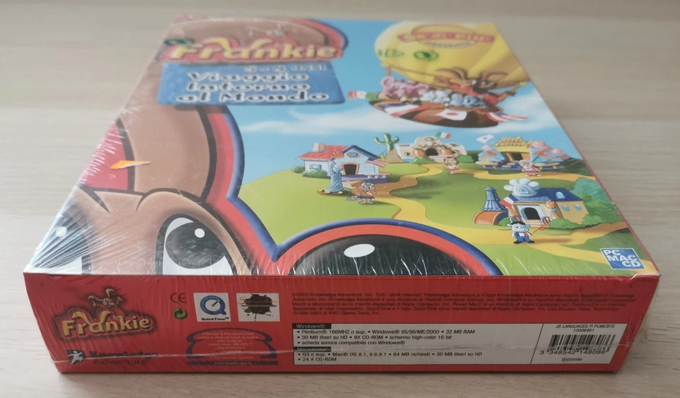 Frankie Viaggio intorno al Mondo PC Big Box 2002 Knowledge Italiano Sigillato - Immagine 2 di 4