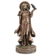 Morrigan - Goddess of War & Magic Mini Statue Bronze Finish
