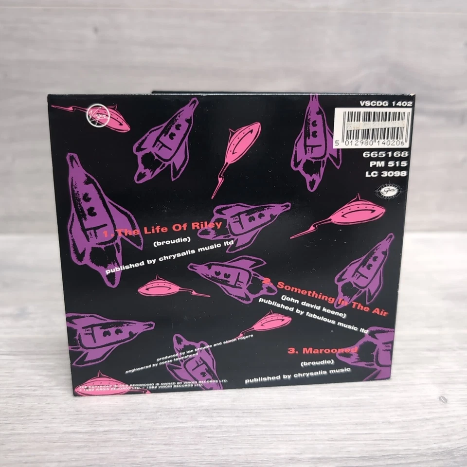 The Lightning Seeds The Life of Riley CD Single Digipak 1992 Virgin Records VGC Foto 3 de 4