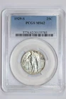 1929-S STANDING LIBERTY QUARTER PCGS MS62