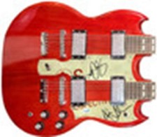 Rush Autographed 18-String Double Neck SG Signature Edition Guitar