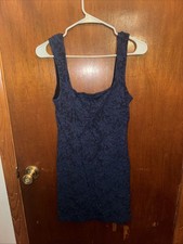 Free People Womens Navy Blue Mini Dress Size Medium