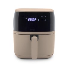 GreenLife 5.3qt Digital One-Touch Air Fryer Taupe