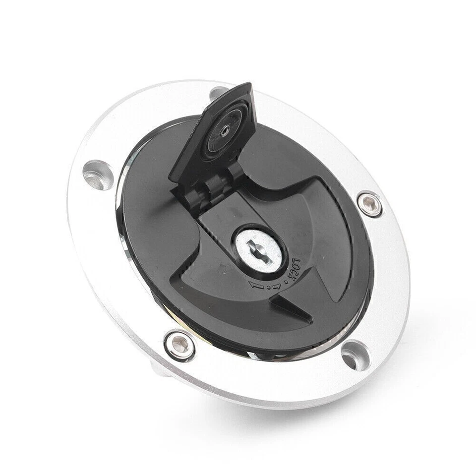 Tapa de gasolina de combustible con bloqueo de llave para Kawasaki Ninja 600 EX650 ZX-6R ZX600 ZX636 ZX-10R/14R Foto 4 de 4